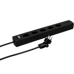 Max Hauri AG, Max Hauri Steckdosenl. Safety Line 5x Typ 13 90° sw Scha. USB Mag. 2m cli.