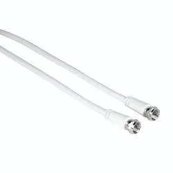 Hama, HAMA 205037 CABLE SAT M/M 1.5 - SAT-Anschlusskabel (Weiss)