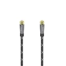 Hama, HAMA 00205077 - SAT-Anschlusskabel (Schwarz/Grau/Gold)