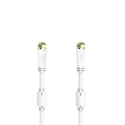 Hama, HAMA 00205251 - SAT-Anschlusskabel (Weiss/Gold)