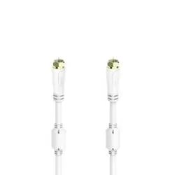 Hama, HAMA 205253 CABLE SAT M/M 5M - SAT-Anschlusskabel (Weiss)