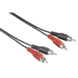 Hama, HAMA 205086 RCA 2XM/2XM 2.5M - Cinch-Kabel (Schwarz)