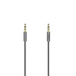 Hama, HAMA 200508 ELITE AUX3 M/M 0.75M - Klinkenkabel (Grau)