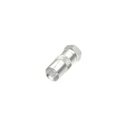 Hama, HAMA 205221 ADAPTER F/COAX M/M - SAT-Adapter (Silber)