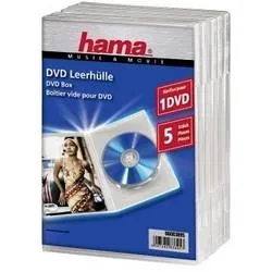 Hama, HAMA 83895 DVD SLIM BOX CLEAR - DVD-Leerhülle (Transparent)