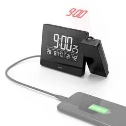 Hama, HAMA 186332 Plus Charge Projektionswecker, Schwarz