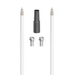 Hama, HAMA 00205041 - SAT-Anschluss-Kit (Weiss/Silber/Schwarz)