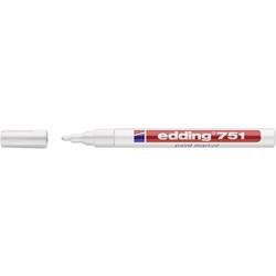 edding, edding 751 Lackmarker Fein Rundspitze Weiß