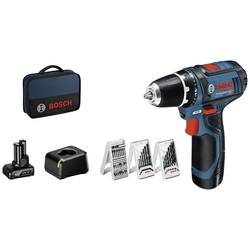Bosch Professional GSR 12V-15 0615990G6L Akku-Bohrschrauber 12 V 2 Ah, 4 Ah Li-Ion inkl. 2. Akku, inkl. Ladegerät, mit