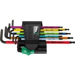 Wera 967 SPKL/9 Multicolour Innen-TORX, TORX BO Winkelschraubendreher-Set T 8, T 9, T 10, T 15, T 20, T 25, T 27, T 30,
