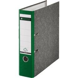 Leitz, Leitz 180° Ordner A4 82 mm Grün 2 Ringe 1080 Pappkarton Wolkenmarmor Hochformat