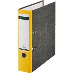 Leitz, Leitz 180° Ordner A4 82 mm Gelb 2 Ringe 1080 Pappkarton Wolkenmarmor Hochformat