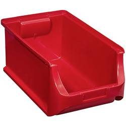 Allit 456213 Sichtlagerkasten stapelbar (L x B x H) 355 x 205 x 150 mm Rot 1 St.