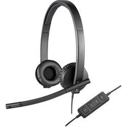 Logitech, Logitech H570e Verkabelt Stereo Kopfhörer Kopfbügel Schwarz