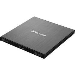 Verbatim Slimline Blu-ray Brenner Extern Retail USB-A (USB 3.2 Gen 1) Schwarz