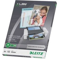 Leitz, LEITZ Laminiertasche A4 74780000 glanz, 80my 100 Stk