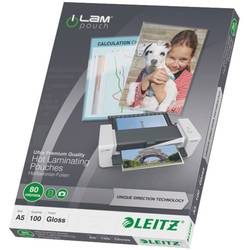 Leitz, LEITZ Laminiertasche A5 74920000 glanz, 80my 100 Stk