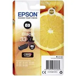 Epson, EPSON Tintenpatrone XL photo schwarz T336140 XP-530/630/830 400 Seiten