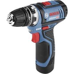 Bosch Professional GSR 12V-15 FlexiClick 06019F6001 Akku-Bohrschrauber 12 V 2 Ah Li-Ion inkl. 2. Akku, inkl. Ladegerät,