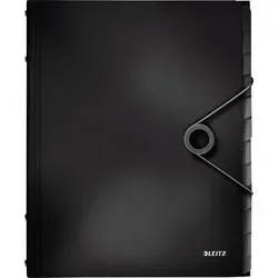 Leitz, LEITZ Ordnungsmappe Solid PP A4 45701095 schwarz 12 F&auml;cher