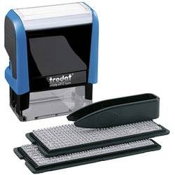 Trodat, TRODAT Stempel Typomatic 4912TYPO blau/schwarz 3mm