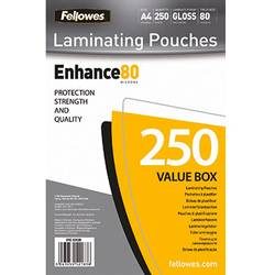 Fellowes, FELLOWES Laminiertasche A4 5312903 glanz, 80my 250 Stk