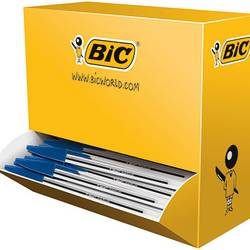 BIC, BIC Cristal Original Kugelschreiber Blau Mittel 0.4 mm 100 Stück