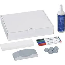 Maul Whiteboard Zubehör-Set 6386099 (B x H) 238 mm x 58 mm Karton inkl. 4 Boardmarkern, Tafelwischer, Reiniger, 5