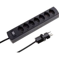 MH Safety-Line, MH Safety-Line 114969 Steckdosenleiste mit Schalter 7fach Schwarz