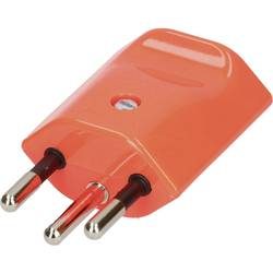Max Hauri AG 132608 Netzstecker Schweiz Kunststoff 250 V Orange