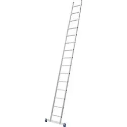 KRAUSE, Alu-Anlegeleiter Stabilo, 15 Sprossen, mit Traverse