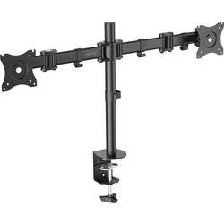 Digitus Monitor-Tischhalterung DA-90349 2 Display(s) 38,1 cm (15) - 68,6 cm (27) Schwarz Drehbar, Höhenverstellbar,