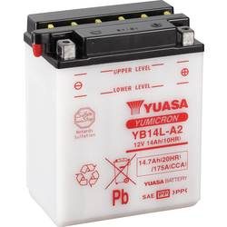 Yuasa YB14L-A2 Motorradbatterie 12 V 14 Ah Poltyp: Schraubklemme Typ 8