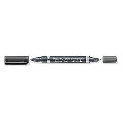 STAEDTLER, STAEDTLER Lumocolor DUO 348 0.6/1.5mm 348-9 schwarz perm.