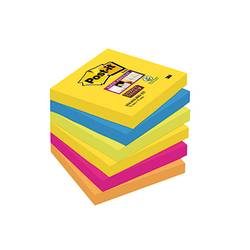 Post-it, POST-IT Block Super Sticky Rio 6546SSRIO 5-farbig, 6x90 Blatt 76x76mm