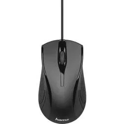 hama 00182602 Optische 3-Tasten-Maus MC-200, kabelgebunden, Schwarz