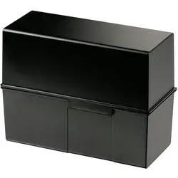 HAN HAN - Kartei - für A5 - Kapazität: 300 Karten 975-13 Karteibox Schwarz max. Anzahl der Karten: 500 Karten DIN A5