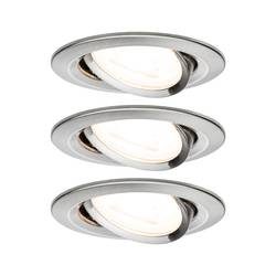 Paulmann 93429 Nova Einbauleuchte 3er Set LED GU10 19.5 W Eisen (gebürstet)