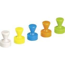 Maul, Maul Neodym Magnet (Ø x H) 12 mm x 16 mm Kegel Weiß, Gelb, Blau, Grün, Orange 10 St. 6168599
