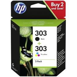HP, HP 303 Original Tintenpatrone 3YM92AE Schwarz, Cyan, Magenta, Gelb Multipack 2 Stück