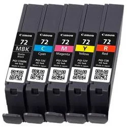 Canon, CANON Multipack Tinte MBK/CMY/R PGI-72MUL PIXMA Pro-10 5x14ml