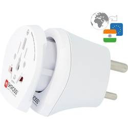 Skross Single Travel Adapter India&europe - (Weiss)