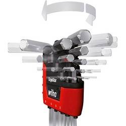 Wiha Winkelschraubendreher lang 9tlg 1,5-10mm 6knt Kugelkopf Innen-Sechskant Winkelschraubendreher-Set 1.5 mm, 2 mm, 2.5