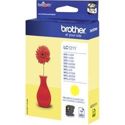 Brother, BROTHER Tintenpatrone yellow LC-121Y DCP-J132 300 Seiten