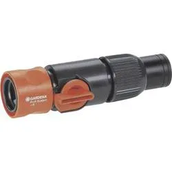 GARDENA 02819-20 Kunststoff Regulierstop Steckkupplung Profi-System mit Regulierventil, Wasserstop