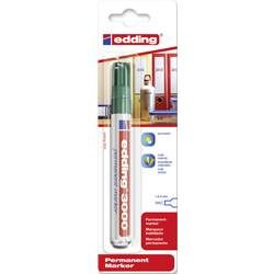edding, EDDING Permanent Marker 3000 1.5-3mm 3000-4 gr&uuml;n, wasserfest
