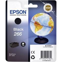 Epson, EPSON Tintenpatrone schwarz T266140 Workforce WF-100W 250 Seiten
