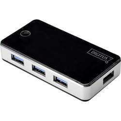 Digitus DA-70231 USB-Hub 4 Port USB-A USB 3.0 5 GBit/s Schwarz, Silber DA-70231