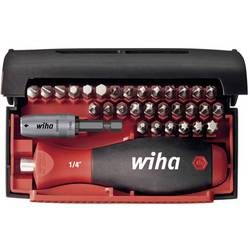 Wiha Wiha 34686, 12,5 cm, 382 g, Black,Red, Schwarz/Rot 34686 Bit-Set 32teilig Schlitz, Kreuzschlitz Phillips,
