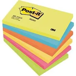 Post-it, POST-IT Haftnotizen Energy 127x76mm 655-TFEN 6-farbig 6x100 Blatt